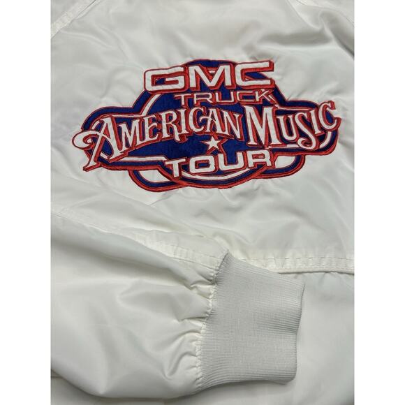 VTG 90s GMC American Music Tour Tony Lama Full Zip Up Windbreaker Jacket - Picture 10 of 12